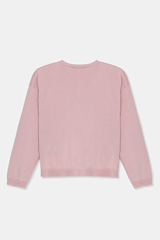 Детский хлопковый кардиган United Colors of Benetton 1098G500P.P.Seasonal розовый SS25