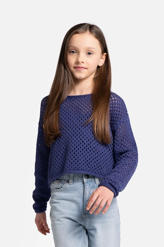 Детский хлопковый свитер Coccodrillo остальные голубой WC5172101CGJ