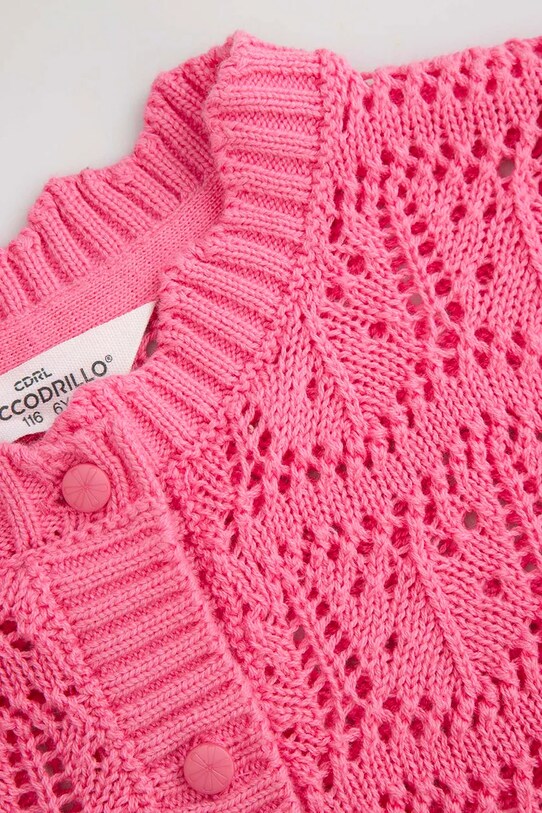 DÍVKA Svetr Coccodrillo WC5172201FGK růžová