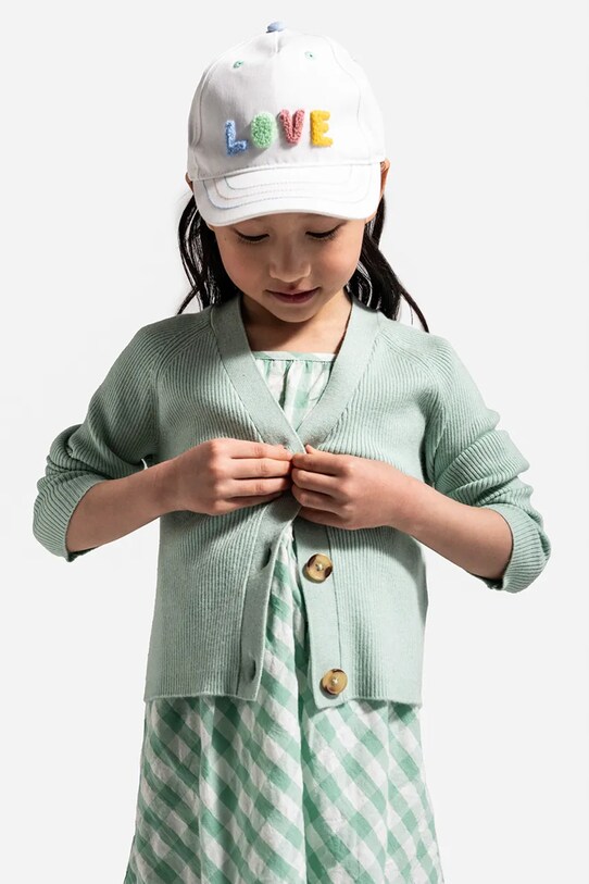 Coccodrillo cardigan uni turcoaz WC5172201HGK