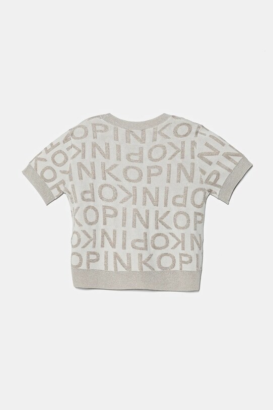 Pinko Up pulover copii KFMA006.C.TV073 bej SS25