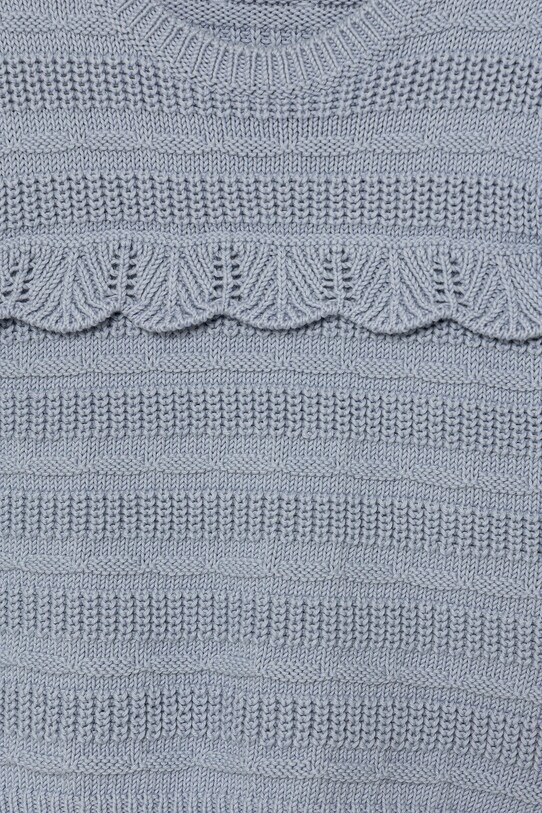 Fete United Colors of Benetton vestă din bumbac pentru copii 1077G100V.P.Seasonal albastru