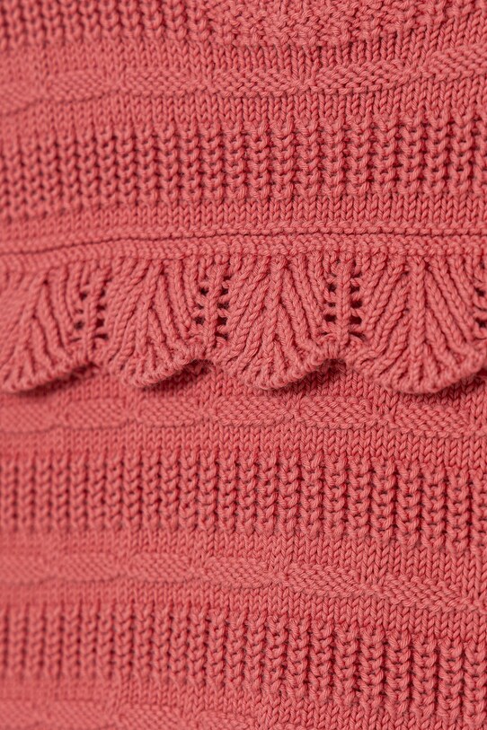 Fete United Colors of Benetton vestă din bumbac pentru copii 1077G100V.P.Seasonal roz