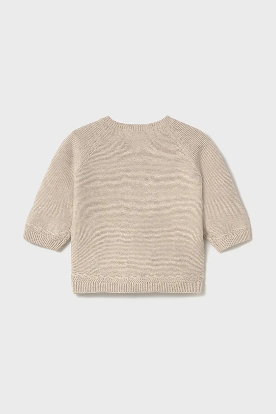 Mayoral Newborn cardigan din bumbac pentru bebeluși 1393.1M.Newborn.PPYH bej SS25