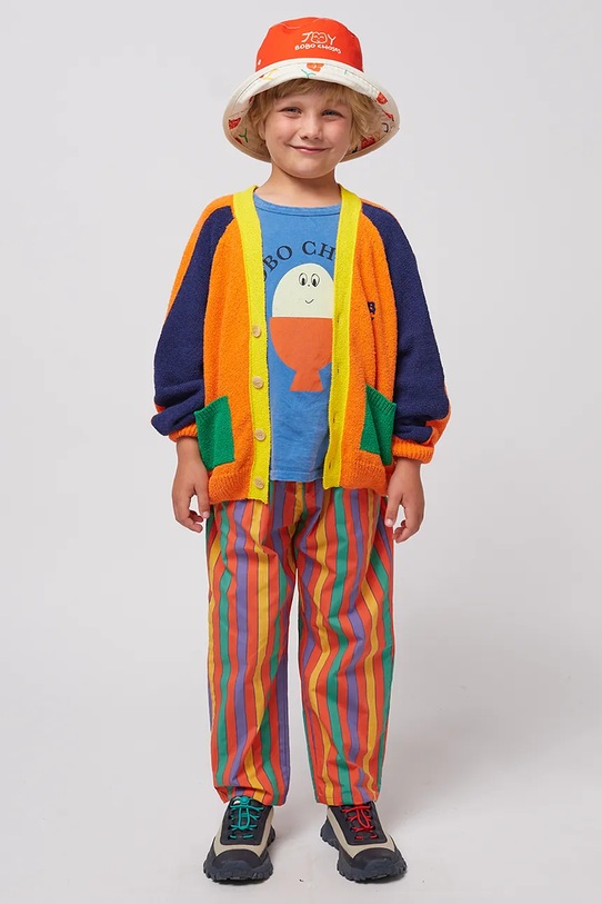 Bobo Choses kardigan dziecięcy 125AC103 pomarańczowy