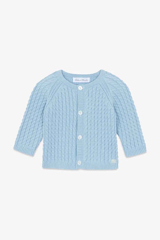 Дитячий бавовняний кардиган Tartine et Chocolat інші блакитний CA18000.60.74