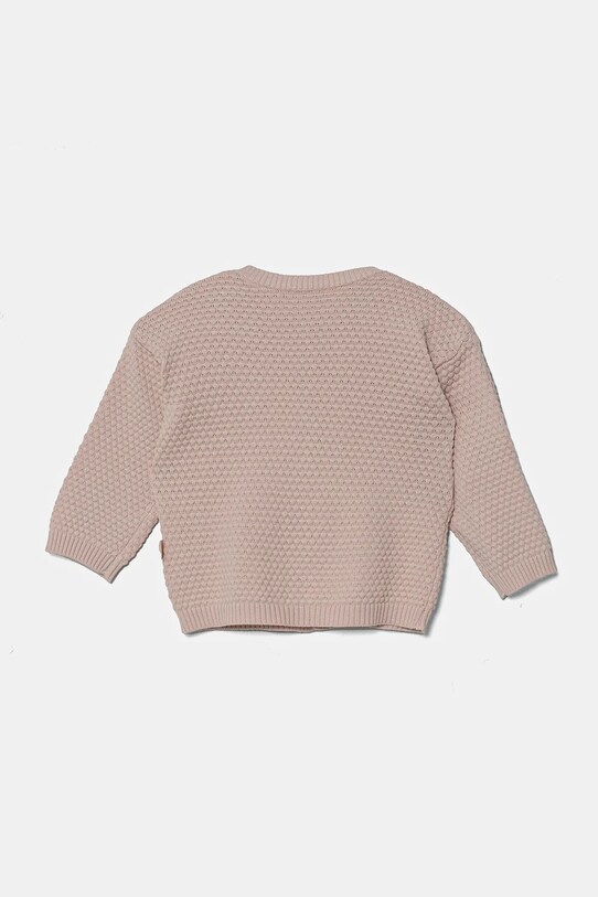 United Colors of Benetton kardigan bawełniany niemowlęcy 1294A500Y.W.Seasonal różowy SS25