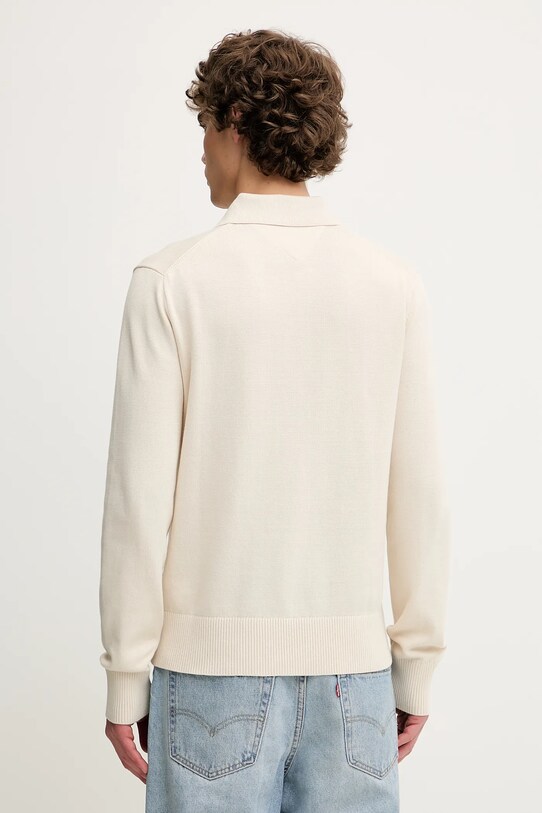 Oblečení Bavlněný svetr Tommy Jeans DM0DM20304 béžová