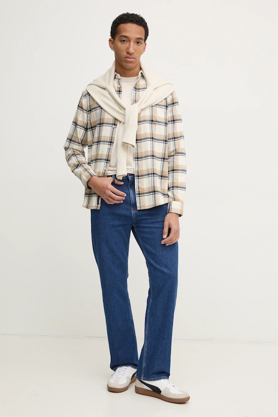 Tommy Jeans pulover de bumbac DM0DM20304 bej SS25