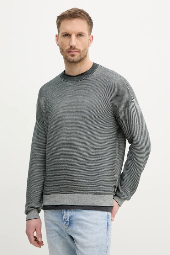 Bavlněný svetr Armani Exchange směs zelená XM000183.AF11960