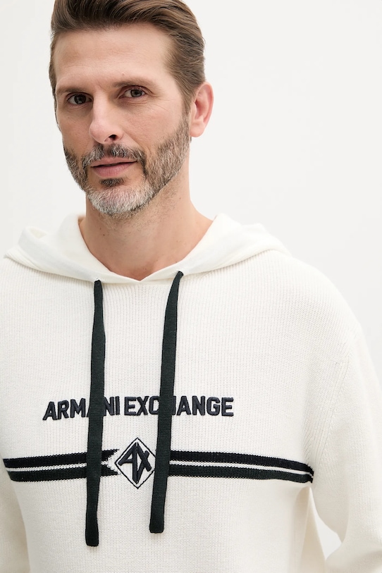 Bavlněný svetr Armani Exchange béžová XM000180.AF11960