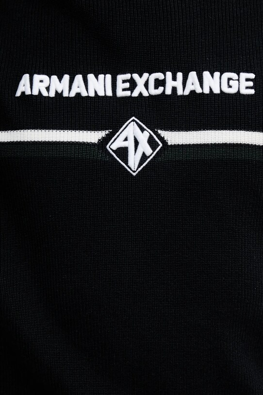 Armani Exchange sweter bawełniany XM000180.AF11960 granatowy