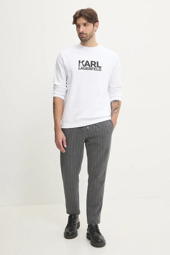 Karl Lagerfeld hanorac de bumbac 551917.705091 alb SS25