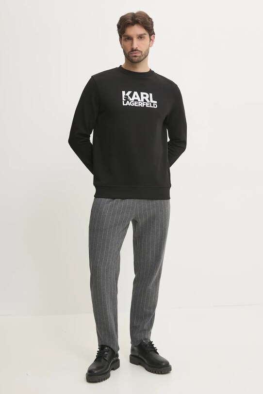 Karl Lagerfeld hanorac de bumbac 551917.705091 negru SS25