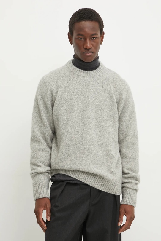 Vlněný svetr Les Deux směs šedá LDM310150