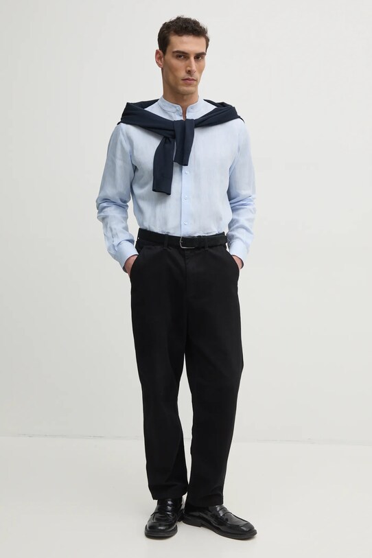 Бавовняний светр Karl Lagerfeld 551301.655088 темно-синій SS25