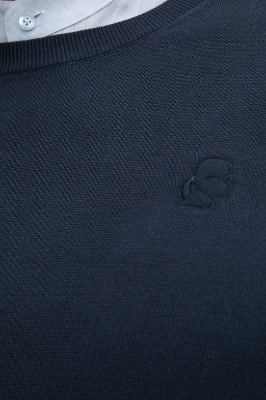 Karl Lagerfeld sweter bawełniany 551301.655088 granatowy