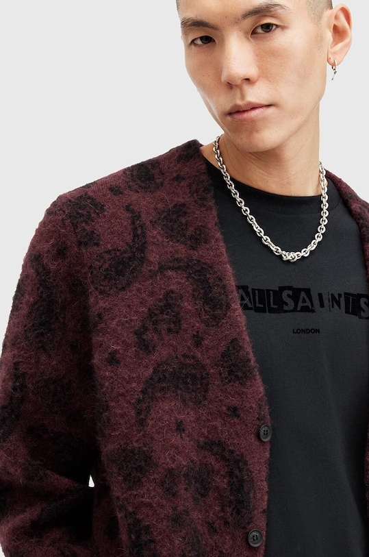 AllSaints kardigan wełniany BANCAT M020KB multicolor SS25