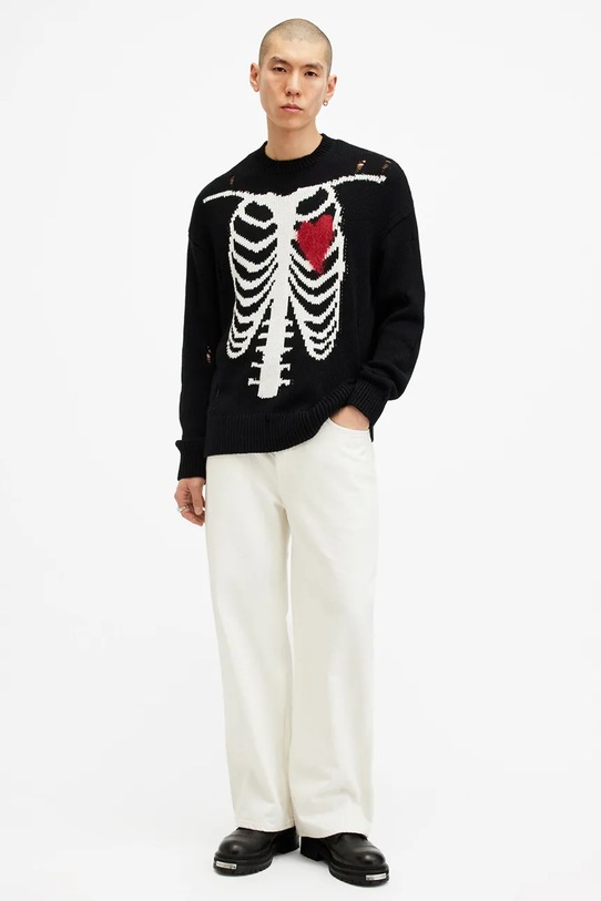Βαμβακερό πουλόβερ AllSaints HEARTCAGE M027KB
