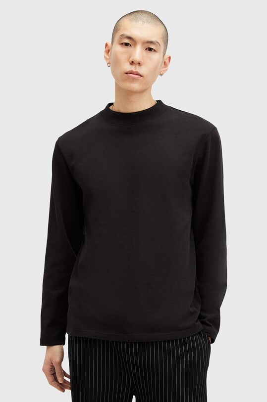 Хлопковая кофта AllSaints NERO хлопок чёрный M038JB