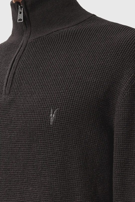 Odzież AllSaints sweter z dodatkiem wełny ASPEN M090KB brązowy