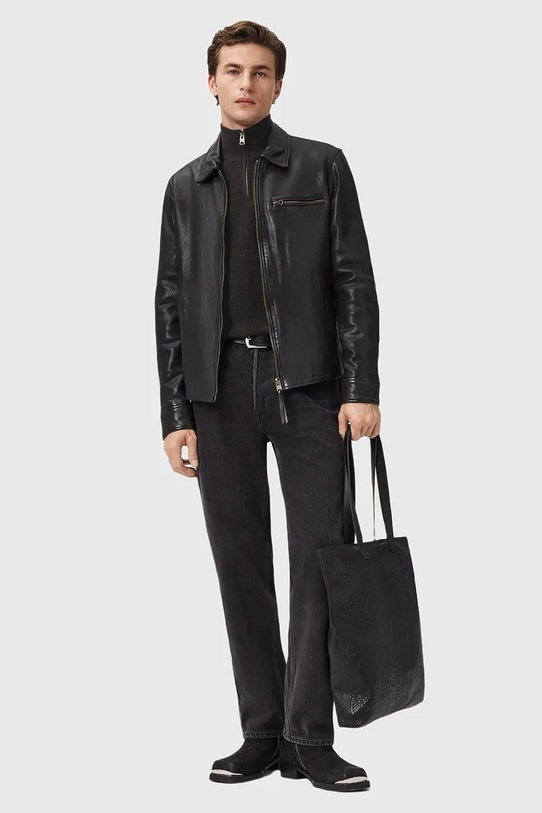 AllSaints sweter z dodatkiem wełny ASPEN M090KB