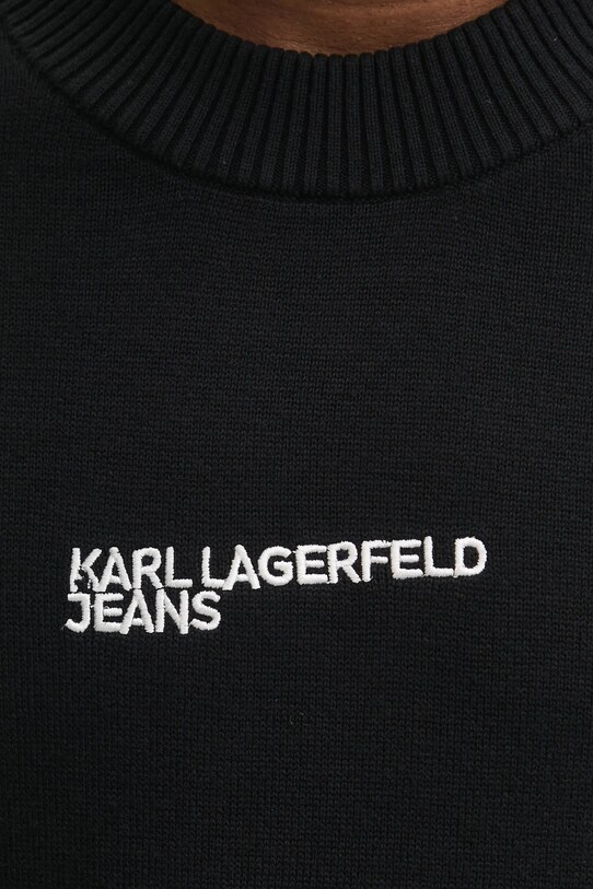Бавовняний светр Karl Lagerfeld Jeans A1M18049 чорний