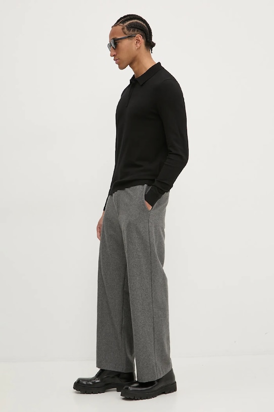 HUGO sweter 50532050 czarny AW25