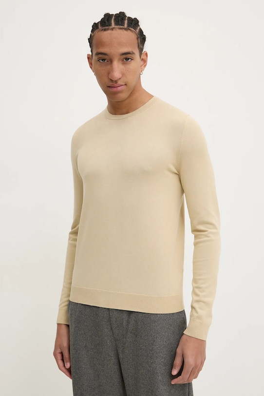 HUGO sweter pozostałe beżowy 50532074