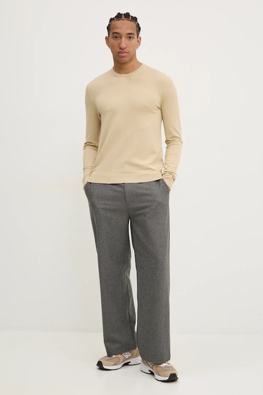 HUGO sweter 50532074 beżowy SS25