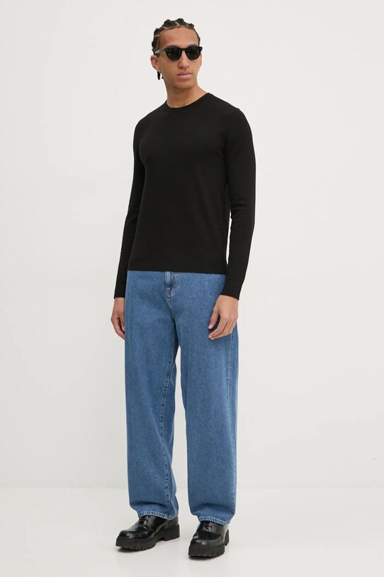 HUGO sweter 50532074 czarny SS25