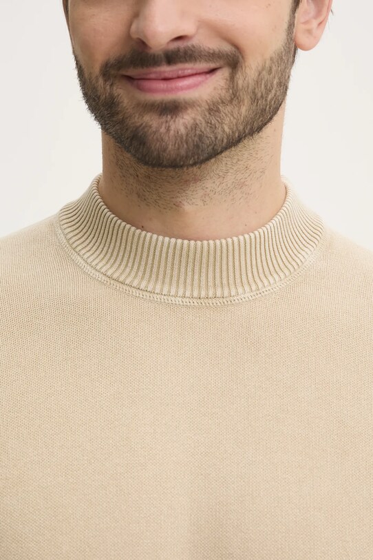 BOSS Orange sweter bawełniany 50531503 beżowy