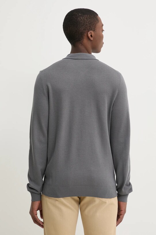 Odzież HUGO sweter z domieszką wełny 50533346 szary