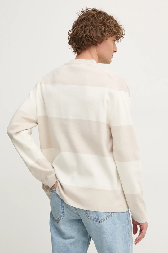 Oblečení Bavlněný svetr Calvin Klein Jeans J30J326741 béžová