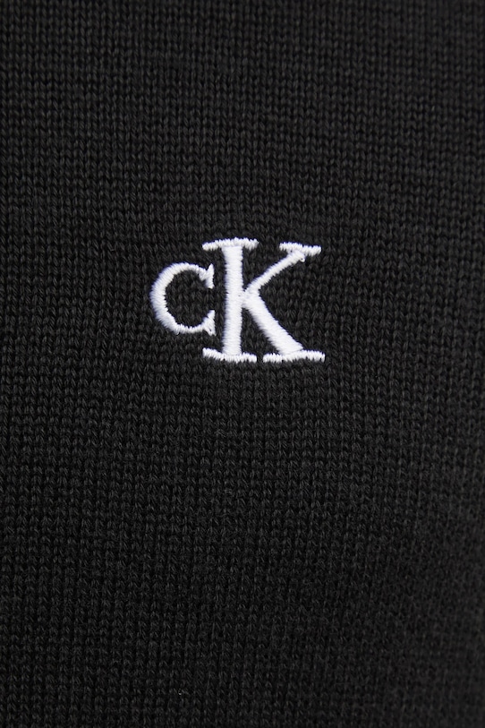 Bavlnený sveter Calvin Klein Jeans J30J326745 čierna
