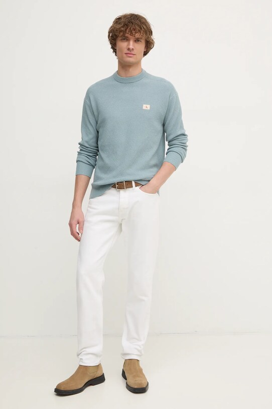 Светр Calvin Klein Jeans J30J326746 блакитний SS25