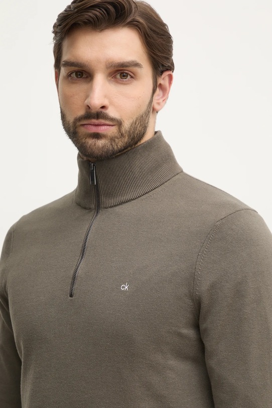 Πουλόβερ Calvin Klein πράσινο K10K113748