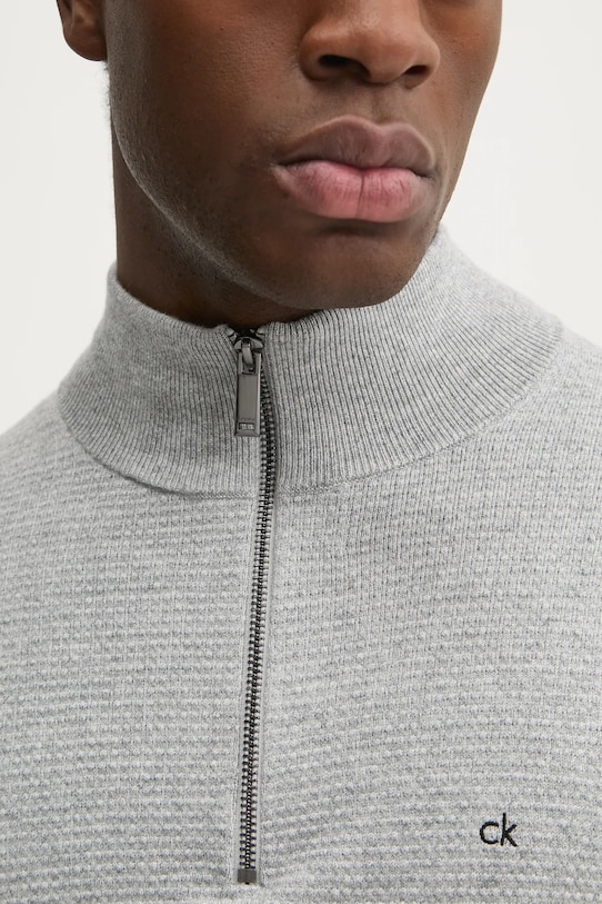 Calvin Klein sweter szary K10K114120