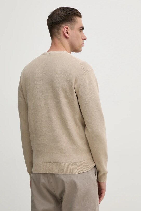 Одяг Бавовняний светр BOSS 50531574 бежевий