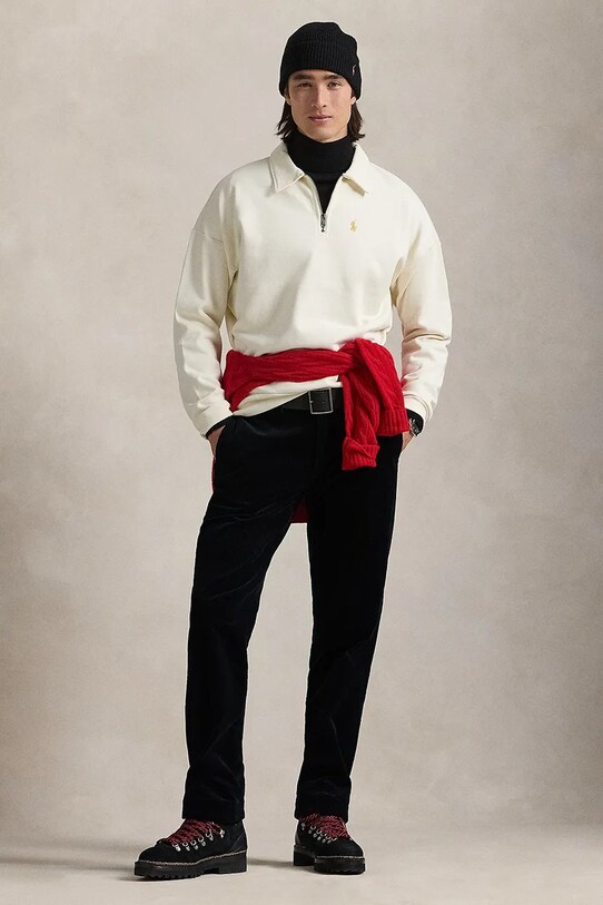 Одяг Бавовняний светр Polo Ralph Lauren 710961601 бежевий