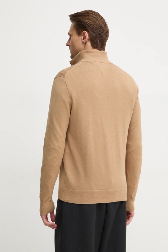 Îmbrăcăminte Tommy Hilfiger pulover de bumbac MW0MW36517 maro
