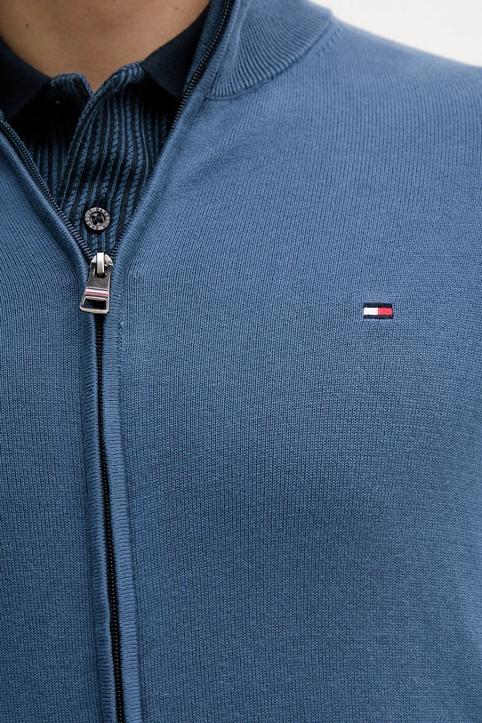 Βαμβακερό πουλόβερ Tommy Hilfiger MW0MW36517 μπλε