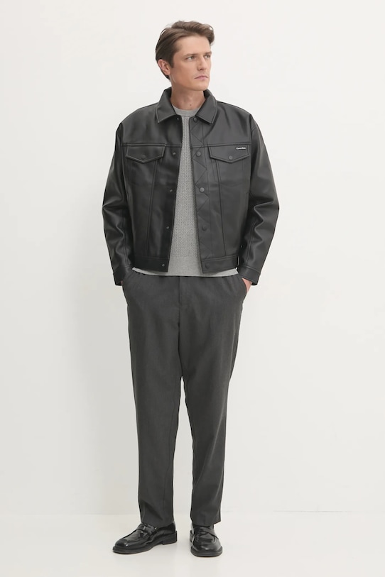 Bavlnený sveter Tommy Hilfiger MW0MW37400 sivá SS25