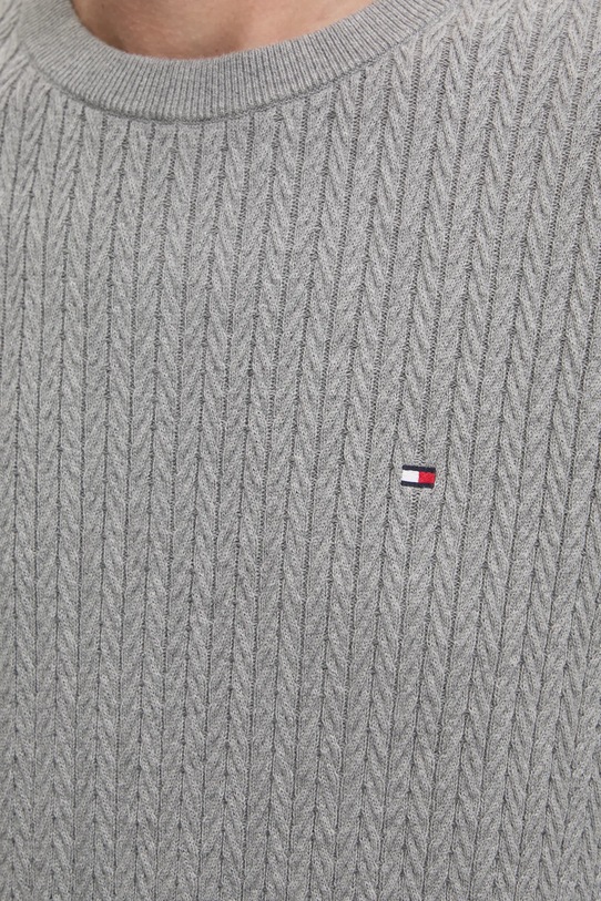 Bavlnený sveter Tommy Hilfiger MW0MW37400 sivá