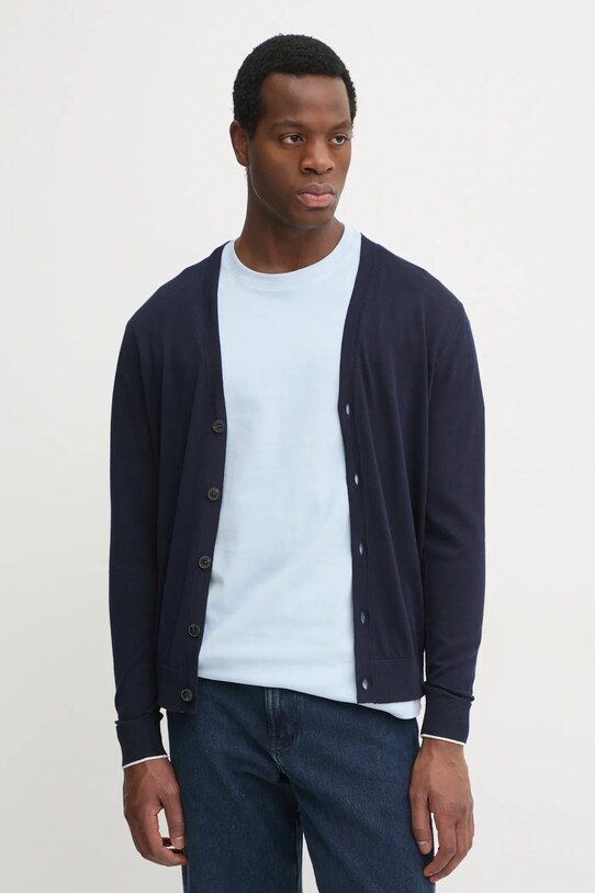 Kardigan Tommy Hilfiger námořnická modř MW0MW37428