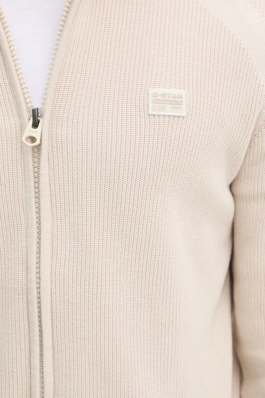 G-Star cardigan din bumbac D25746.C868 bej