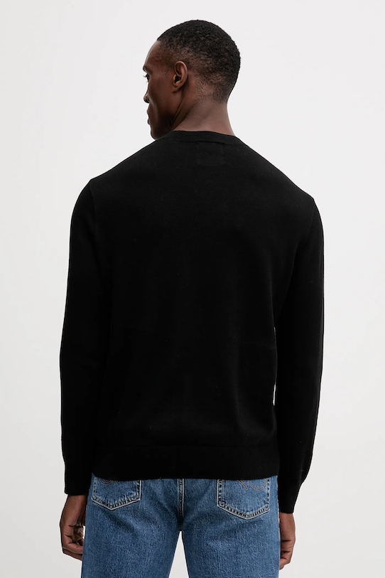 Одяг Светр з домішкою шовку Armani Exchange XM000338.AF12291.NOS чорний