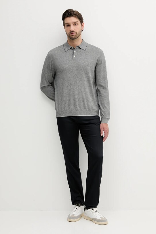 Armani Exchange longsleeve din bumbac XM000695.AF12933 gri SS25
