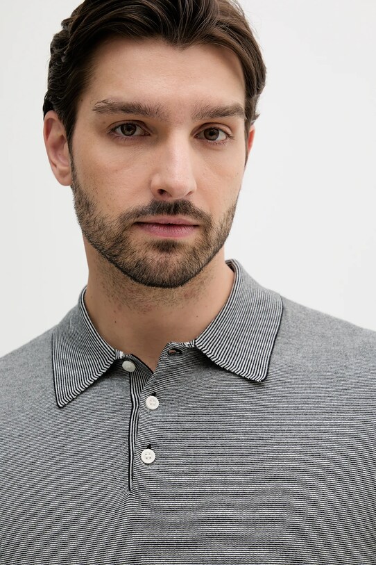 Armani Exchange longsleeve din bumbac gri XM000695.AF12933