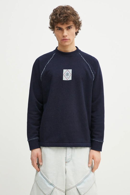 C.P. Company cotton sweatshirt cotton navy 18CMSS184A110055W